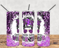 Domestic violence warrior 20 oz tumbler