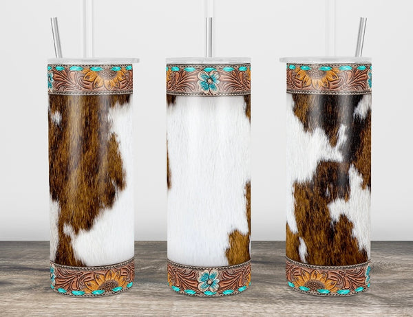 Cowhide tumbler