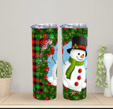 Frosty snowman 20 oz tumbler