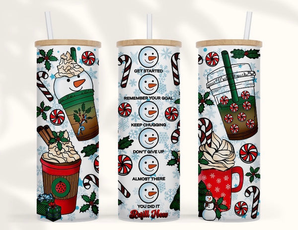 Coffee snowman 20 oz tumbler