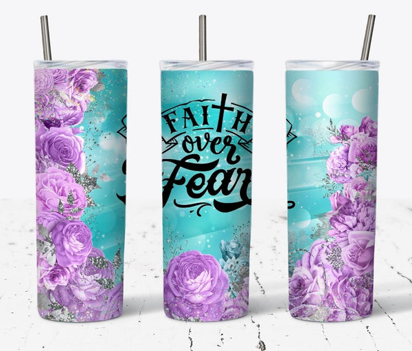 Faith over Fear 20 oz tumbler