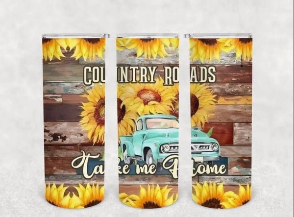 Country roads tumbler