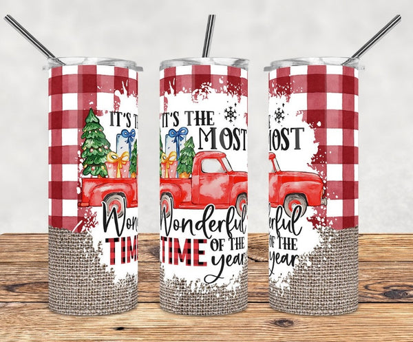 Most wonderful time of the year 20 oz tumbler