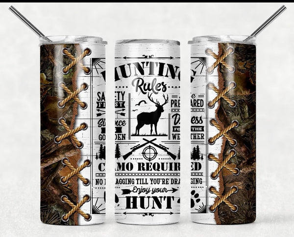 Hunting Rules 20 oz tumbler