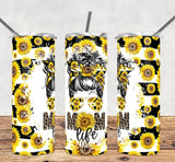 Sunflower mom life 20 oz tumbler