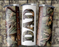 Dad camo 20 oz tumbler