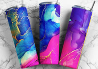 Colorful marble 20 oz tumbler