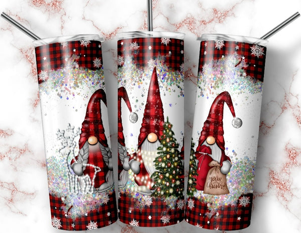 Christmas gnomes 20 oz tumbler