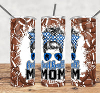 Football mama 20 oz tumbler