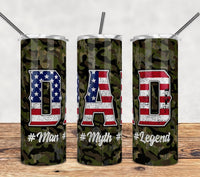 Camo Dad 20 oz tumbler