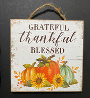 Thankful wooden picture