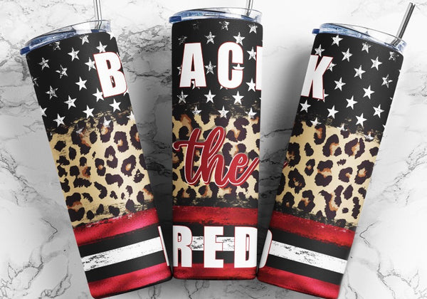 Back the Red 20 oz tumbler
