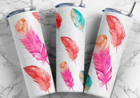 Feathers 20 oz tumbler