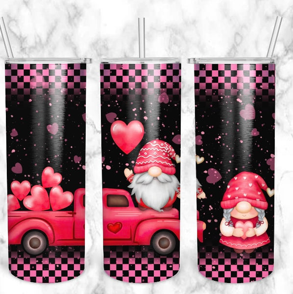 Valentine’s gnomes 20 oz tumbler