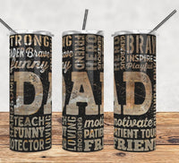 Strong dad 20 oz tumbler