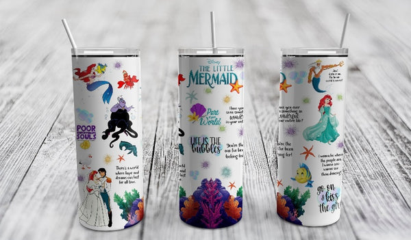 Little mermaid tumbler