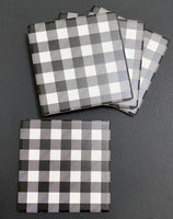 Buffalo plaid coasters