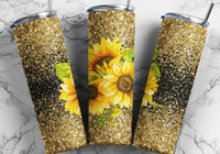 Golden sunflower 20 oz tumbler