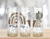 Teacher life 20 oz tumbler