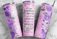 Brave, strong 20 oz tumbler