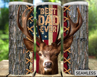 Best dad deer 20 oz tumbler