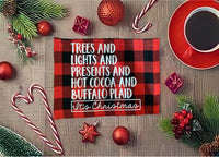 It’s Christmas plaid placemats