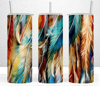 Feathers 20 oz tumbler