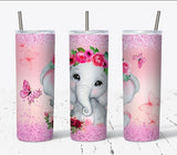 Baby elephant 20 oz tumbler