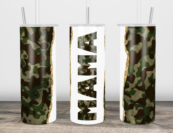 Camo mama tumbler