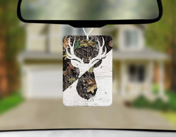 Hunting deer car air freshener