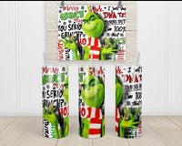 DNA Grinch 20 oz tumbler