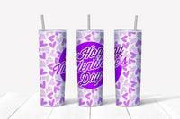 Purple Valentine’s 20 oz tumbler