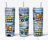 Kids trucks 20 oz tumbler