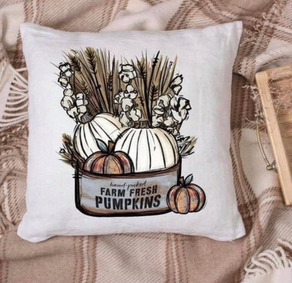 Farm Fresh Pumpkins Pillow