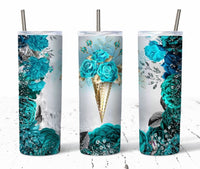 Turquoise 20 oz tumbler