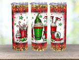 Santa coffee 20 oz tumbler