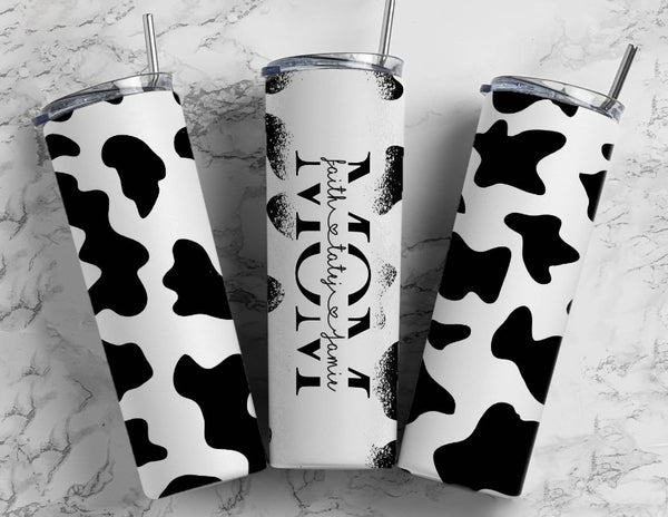 Mama cow print tumbler – Country Impressions Boutique