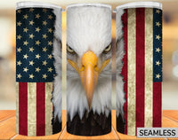 American flag Eagle 20 oz tumbler