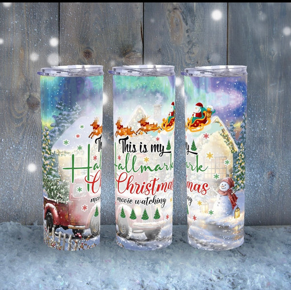 Hallmark Christmas 20 oz tumbler