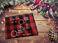 Dear Santa Buffalo plaid placemats