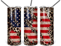 Leopard Flag tumbler