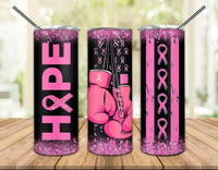 Hope breast cancer 20 oz tumbler