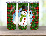 Frosty snowman 20 oz tumbler