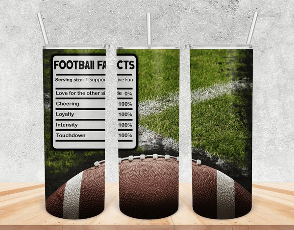 Football 20 oz tumbler