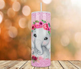 Baby elephant 20 oz tumbler