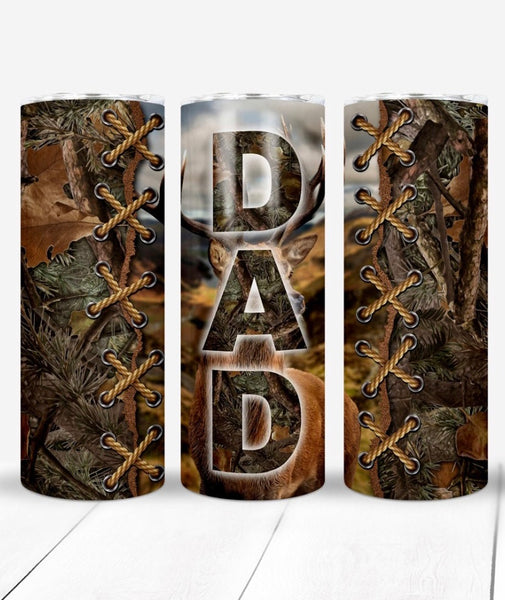 Camo Dad 20 oz tumbler