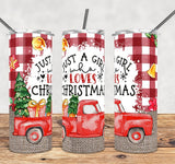 Loves Christmas 20 oz tumbler