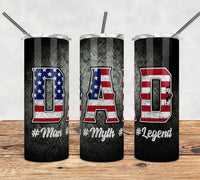 Flag dad 20 oz tumbler