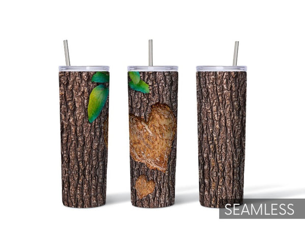 Heart bark 20 oz tumbler