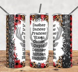 Dasher, Dancer 20 oz tumbler